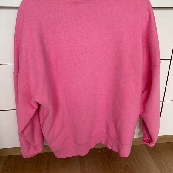 TNA/Aritzia Cozy Fleece Mega Mock Sweatshirt Size 1 Pop Pink - Picture 3 of 3